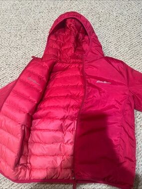 Eddie Bauer Kids Hot Pink Hooded Puffer Jacket